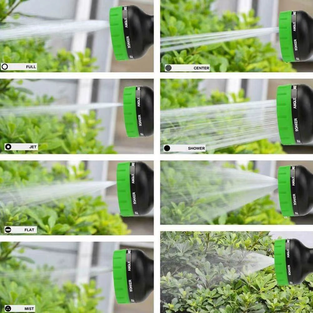 Hydroblaster™ 7-Function Water Gun with Expandable Magic Hose – High-Pressure Spray for Car Wash, Garden & More