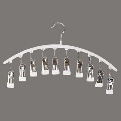 Space-Saving Organizer with 10 Strong Clips for Effortless Closet Storage